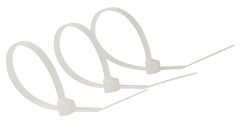 Lot de 100 colliers de fixation blanc 2,5 x 100 mm - Diall - Brico Dépôt