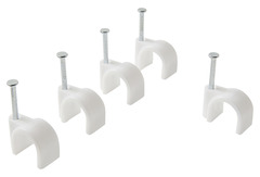 Lot de 25 attaches câble Ø 10/11 mm blanc - Diall - Brico Dépôt