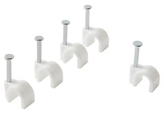 Lot de 25 attaches câble Ø 7 mm blanc - Diall - Brico Dépôt