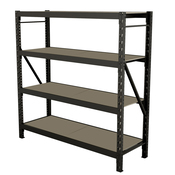 Étagère garage bois /métal 4 tablettes - H.183,2 x l.180 x P.60 cm - Cooke and Lewis - Brico Dépôt