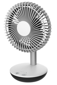Mini ventilateur de table blanc rechargeable - Brico Dépôt