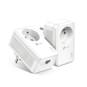 Kit CPL AV1000 Gigabit Ethernet avec prise gigogne - Brico Dépôt