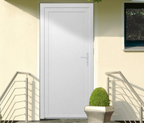 Bloc-porte de service PVC poussant gauche - H. 205 x L. 80 cm - Brico Dépôt