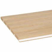 2 panneaux tasseaux en MDF finition chêne clair fond blanc - 2600 x 300 - Brico Dépôt