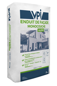 Enduit de façade monocouche allégé blanc 25kg - VPI - Brico Dépôt