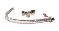 Kit de raccordement WC avec un robinet de WC, un flexible, 2 joints - Somatherm - Brico Dépôt