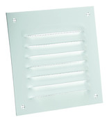 Grille métal carrée alu blanc - 100 x 100 mm - Brico Dépôt
