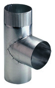Té aluminié gris de diamètre : 125 mm - Brico Dépôt