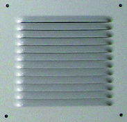 Grille en aluminium carrée blanche 165 X 165 mm - Brico Dépôt