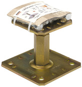 Kit fixation pour poteaux de auvent, pergola, véranda + 4 tirefonds +4 goujons Ø 10 mm - Simpson - Brico Dépôt