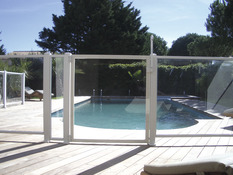 Portillon de piscine "Horizon" - l. 50 cm - Brico Dépôt