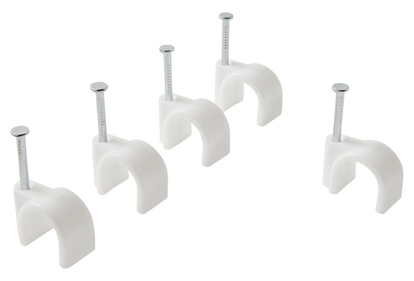 Lot de 25 attaches câble Ø 10/11 mm blanc - Diall - Brico Dépôt