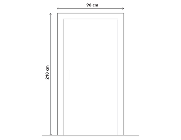 Porte entrée en métal gris "Badur" H. 215 x l. 90 droite - Geom - Brico Dépôt